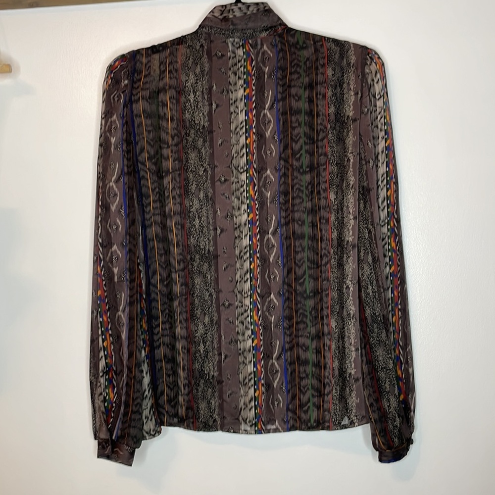 Vintage Notations Mixed Print Button Down - image 8